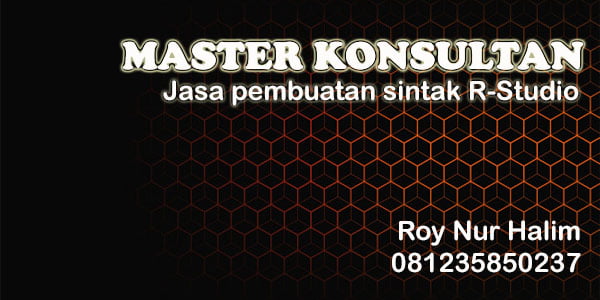 Jasa Pembuatan Syntax R Studio di Cikarang